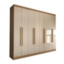 Ver imagem 3 de Guarda-roupa Casal Ela e Ele 8 Portas 8 Prateleiras - Panorama Móveis