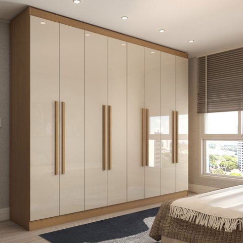 Guarda-roupa Casal Ela e Ele 8 Portas 8 Prateleiras - Panorama Móveis