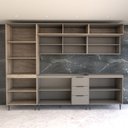 Ver imagem 3 de Cozinha Completa Modulada 15 Portas 3 Gavetas com Vidro Imperial/fume - Panorama Móveis