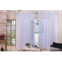 Ver imagem 1 de cortina para sala quarto grande voal liso branca 6,00x2,50