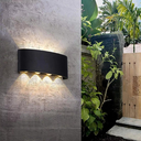 Ver imagem 4 de 3 Luminárias Arandela (cor Preta) Meia Lua de Sobrepor Led 8w Bivolt Ip65 Cor da Luz Branco Quente C