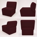 Ver imagem 6 de Poltrona Decorativa Zoe Orgânica para Sala Recepção Hall Moderna Minimalista Luxo Suede