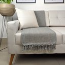 Ver imagem 4 de Kit 2 Mantas Para Sofá Cinza 240x180