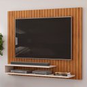 Ver imagem 2 de Painel Tv 55 Pol 134cm Ripado David D04 Freijó/off White - Mpozenato