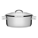 Ver imagem 1 de Caçarola Tramontina Solar Rasa em Aço Inox Fundo Triplo com Tampa e Alças 28 Cm 7,1 L Tramontina