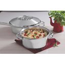 Ver mais imagens de Caçarola Tramontina Solar Rasa em Aço Inox Fundo Triplo com Tampa e Alças 28 Cm 7,1 L Tramontina