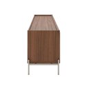 Ver imagem 5 de Rack Jasper 220 cm 2 Gavetas e 2 Porta Sala Estar Cômoda - Canella com Champanhe