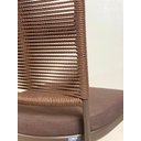 Ver imagem 3 de Jogo 6 Cadeiras de Alumínio Corda Sintética Assento 50cm Alt Marrom