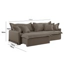 Ver imagem 2 de Sofá Cama Leona Retrátil e Reclinável 270 Cm Braço 15 Cm Meu Sofá Online