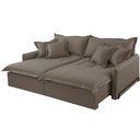 Ver imagem 3 de Sofá Cama Leona Retrátil e Reclinável 270 Cm Braço 15 Cm Meu Sofá Online