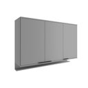 Ver imagem 1 de Armário Aéreo P/ Cozinha Alpha 2501 C/ 3 Portas 120cm Cinza - Carraro
