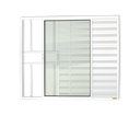 Ver imagem 1 de Veneziana Alumínio Confort 3F.c/Grade 100 x 100 V.Liso Branco Brimak