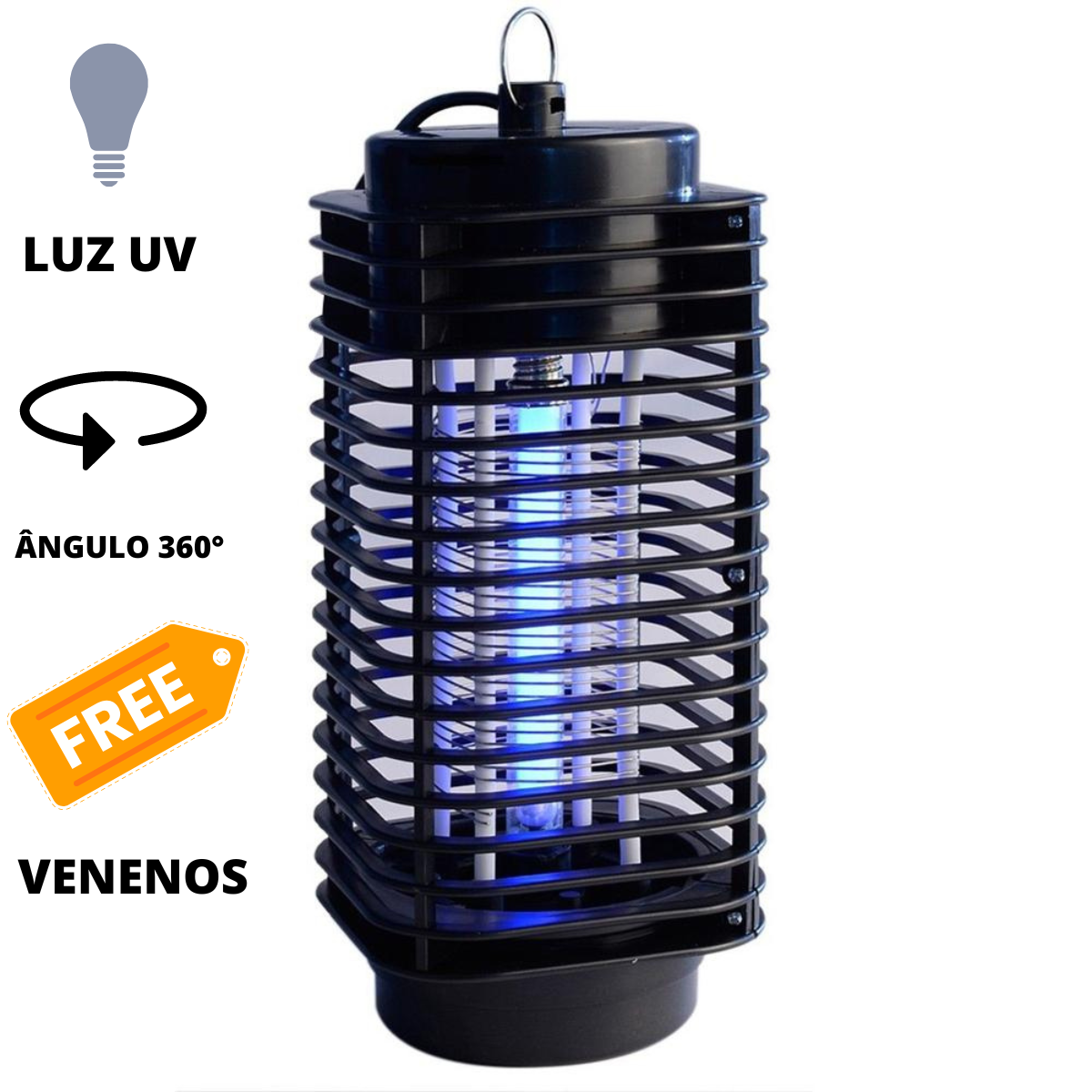 Abajur Lâmpada de LED Mata Mosquitos e Insetos - 3