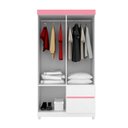 Ver imagem 6 de Jogo de Quarto Roupeiro e Comoda Mainz Branco Rosa