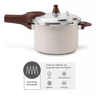 Panela de Pressão Brinox 4,2l Bege Vanilla - Ceramic Life Pressure - 1