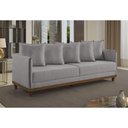 Ver imagem 2 de Sofá 4 Lugares Living Linho M-169 Martins Cinza
