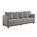 Ver imagem 1 de Sofá 4 Lugares Living Linho M-169 Martins Cinza
