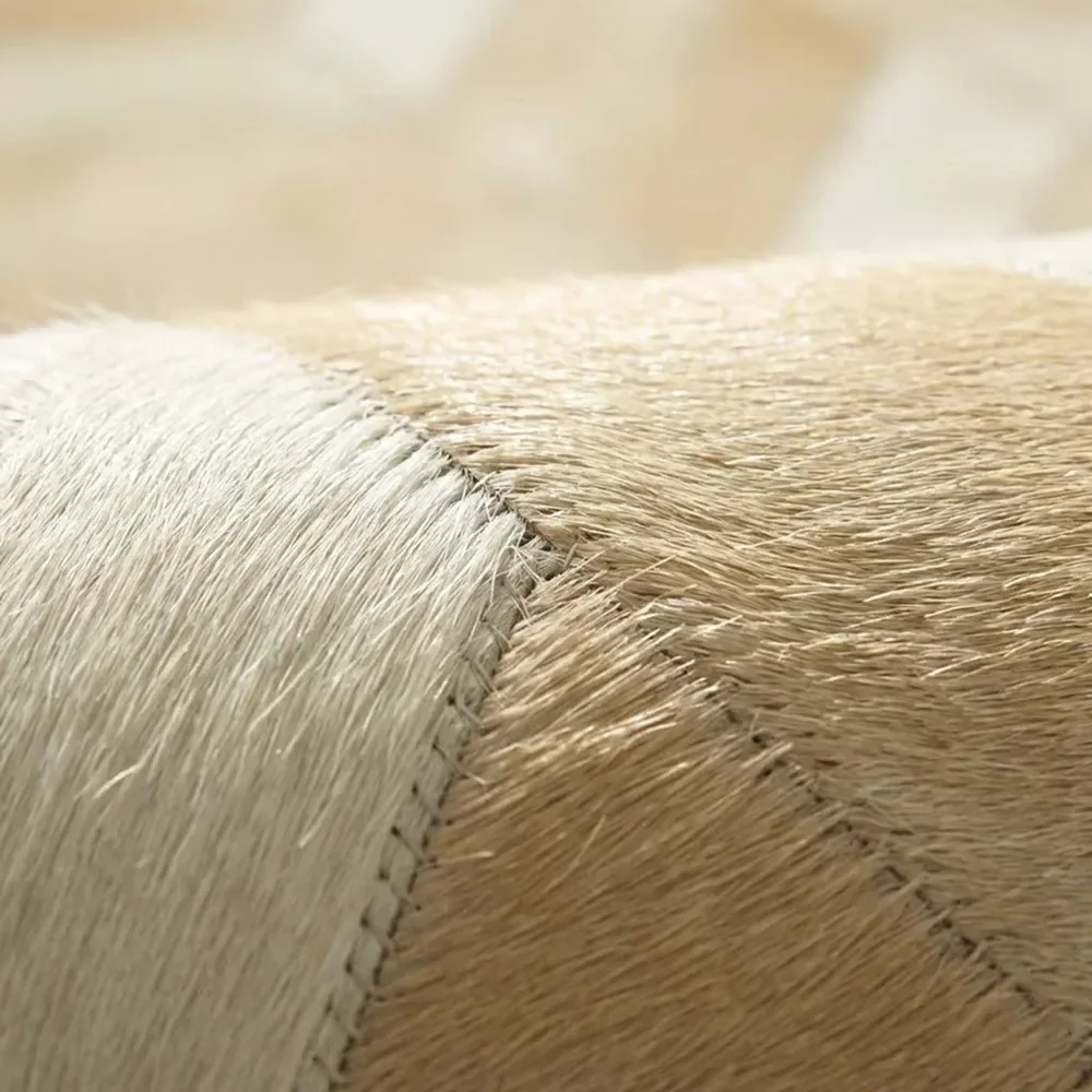 Ver imagem 3 de Tapete de Couro Legítimo Geométrico -:250x300