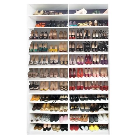 Sapateira Colméia Expositor Sapatos Loja Closet