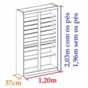 Ver imagem 3 de Sapateira Colméia Expositor Sapatos Loja Closet