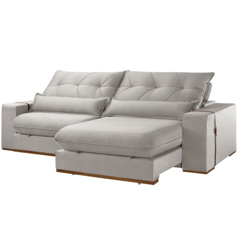 Sofá Retrátil e Reclinável Lake 210 Cm Braço 25 Cm Meu Sofá Online