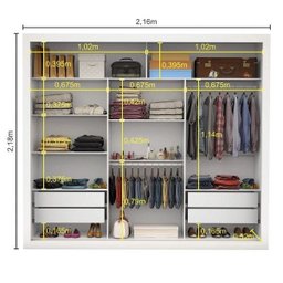 Guarda-Roupa Casal com Espelho 3 Portas de Correr Ilheus Premium Espresso Móveis - 5