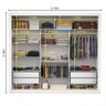 Guarda-Roupa Casal com Espelho 3 Portas de Correr Ilheus Premium Espresso Móveis - 5