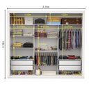 Ver imagem 5 de Guarda-Roupa Casal com Espelho 3 Portas de Correr Ilheus Premium Espresso Móveis