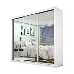 Guarda-Roupa Casal com Espelho 3 Portas de Correr Ilheus Premium Espresso Móveis - 3