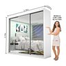 Guarda-Roupa Casal com Espelho 3 Portas de Correr Ilheus Premium Espresso Móveis - 4