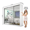 Ver imagem 4 de Guarda-Roupa Casal com Espelho 3 Portas de Correr Ilheus Premium Espresso Móveis