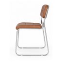 Ver imagem 6 de Cadeira Interlocutor Estofada Denver - Cor Caramelo - 34410