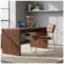 Ver mais imagens de Cadeira Interlocutor Estofada Denver - Cor Caramelo - 34410