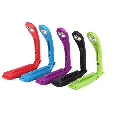 Luminaria Leitura Mini Abajur Estudo Articulada Livro LED Luz Noturna com Clip Lanterna Notebook Fix
