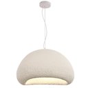 Ver imagem 1 de Lustre Luminária Pendente Japonesa Resina Branca 50x30cm - Sindora