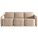 Ver imagem 5 de Sofá Cama para Sala de Estar 4 Lugares 336cm Montserrat K01 Veludo Bege - Lyam Decor
