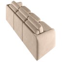 Ver imagem 7 de Sofá Cama para Sala de Estar 4 Lugares 336cm Montserrat K01 Veludo Bege - Lyam Decor