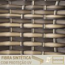 Ver imagem 6 de 4 Espreguiçadeira Catar e 4 Mesa Garden Alumínio e Fibra Cappuccino