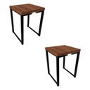 Ver imagem 1 de Kit 2 Banco Banqueta Nova York Industrial Cozinha Área Gourmet Preto