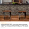 Kit 2 Banco Banqueta Nova York Industrial Cozinha Área Gourmet Preto - 2