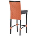 Ver imagem 2 de 4 Banqueta Cannes em Alumínio Corda Náutica para Edícula, Balcão, Mesa de Jantar Trama Original