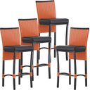 Ver imagem 1 de 4 Banqueta Cannes em Alumínio Corda Náutica para Edícula, Balcão, Mesa de Jantar Trama Original
