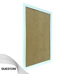 Moldura 30x45cm com Vidro e Fundo para Quadros Fotos Imagens Decoração Certiciados Quarto Sala:branc - 2