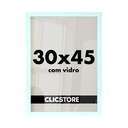 Ver imagem 1 de Moldura 30x45cm com Vidro e Fundo para Quadros Fotos Imagens Decoração Certiciados Quarto Sala:branc