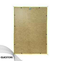 Moldura 30x45cm com Vidro e Fundo para Quadros Fotos Imagens Decoração Certiciados Quarto Sala:branc - 3