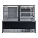 Ver imagem 2 de Vitrine Neutra/Fria Evaporador Vidro Reto GRNA140R Preto Gelopar 220V
