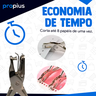 Kit 3 Alicate Furador Papel 6mm Perfurador Cortador Multiuso Ergonômico Círculo Encadernação Folha F - 3