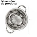 Ver imagem 4 de Escorredor de Macarrão Massa Inox Lyor Prime 24cm Cozinha