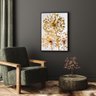 Quadro Decorativo 100x70 cm Flor 020 com Moldura Laqueada Preto - Gran Belo - 5