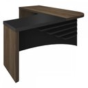 Ver imagem 2 de Escritório Completo 2 Portas Charuto/Preto - Artany Móveis